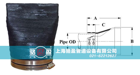 雙卡箍連接法蘭式鴨嘴閥樣品圖